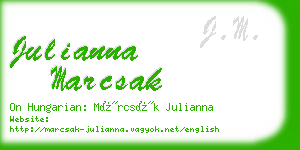 julianna marcsak business card